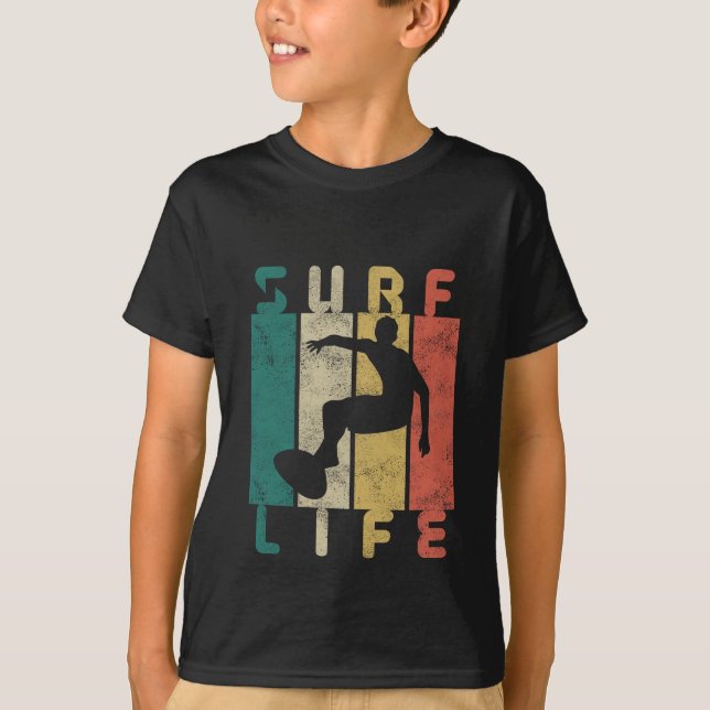 retro surf surfer gift T-Shirt (Front)