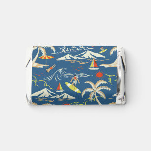 Retro Surf Tropical Pattern Hershey's Miniatures