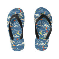 Retro Surf Tropical Pattern