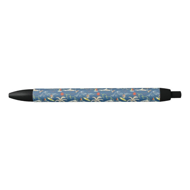 Retro Surf Tropical Pattern Pen (Front)