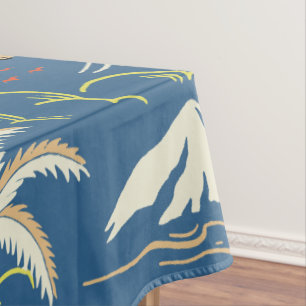 Retro Surf Tropical Pattern Tablecloth