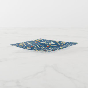 Retro Surf Tropical Pattern Trinket Tray