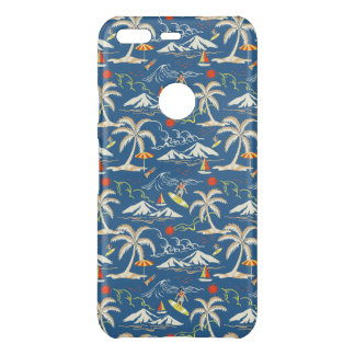 Retro Surf Tropical Pattern Uncommon Google Pixel Case