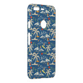 Retro Surf Tropical Pattern Uncommon Google Pixel Case (Back/Right)