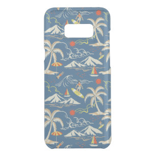 Retro Surf Tropical Pattern Uncommon Samsung Galaxy S8+ Case