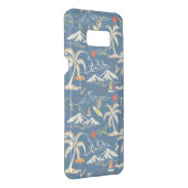Retro Surf Tropical Pattern Uncommon Samsung Galaxy Case (Back/Right)