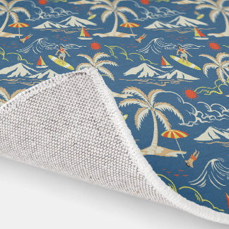 Retro Surf Tropical Rug