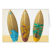 Retro Surfboard trio Summer beach (Front Horizontal)