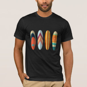 Retro Surfboard Vintage Surfing Art Beach Surfer T-Shirt