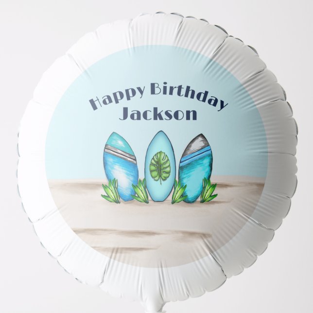 Retro Surfboards Balloon (Front)