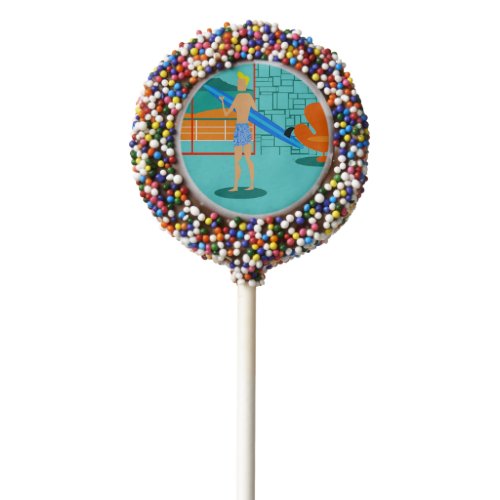 Retro Surfer Dude Dipped Oreo Cookie Pops