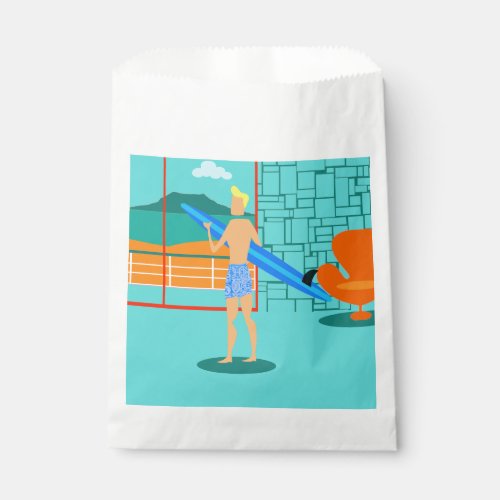 Retro Surfer Dude Favor Bags