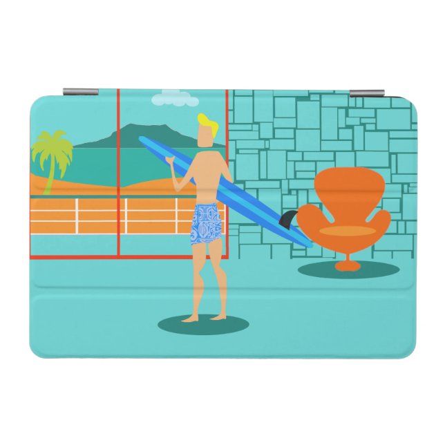 Retro Surfer Dude iPad Mini Smart Cover (Horizontal)