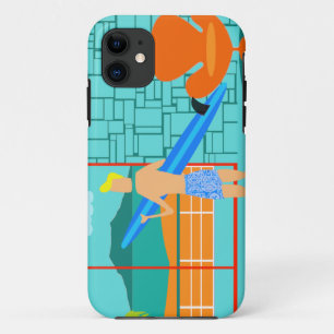 Retro Surfer Dude iPhone 5/5S Case
