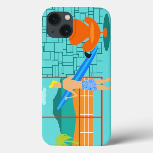 Retro Surfer Dude iPhone 6 Case