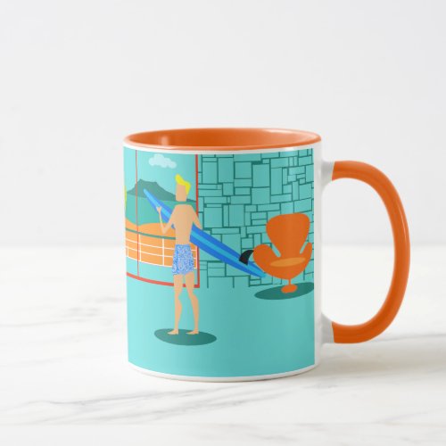 Retro Surfer Dude Mug