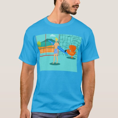 Retro Surfer Dude T_Shirt