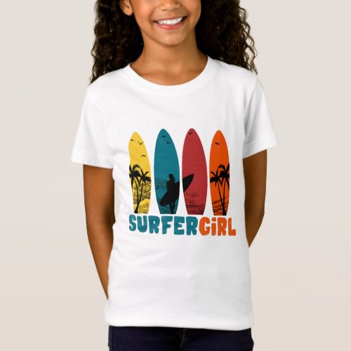 Retro Surfer Shirt Surfing Lovers Shirt Vintage  T_Shirt