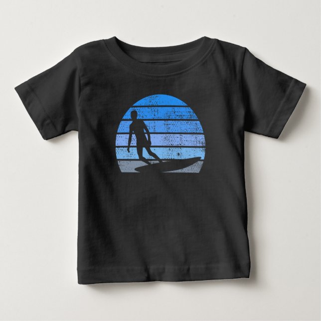 Retro Surfing Baby T-Shirt (Front)