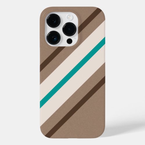 Retro Surfing Diagonal Stripes Pattern Case_Mate iPhone 14 Pro Case
