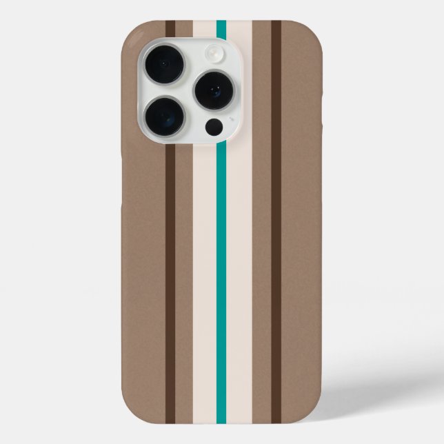 Retro Surfing Stripes Pattern Case-Mate iPhone Case (Back)