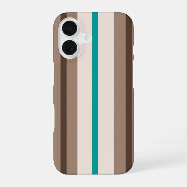 Retro Surfing Stripes Pattern Iphone Case (Back)