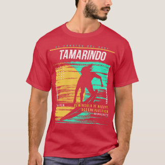 Retro Surfing Tamarindo Costa Rica Vintage Surfer  T-Shirt