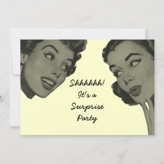 Retro Surprise Party 2 Invitation