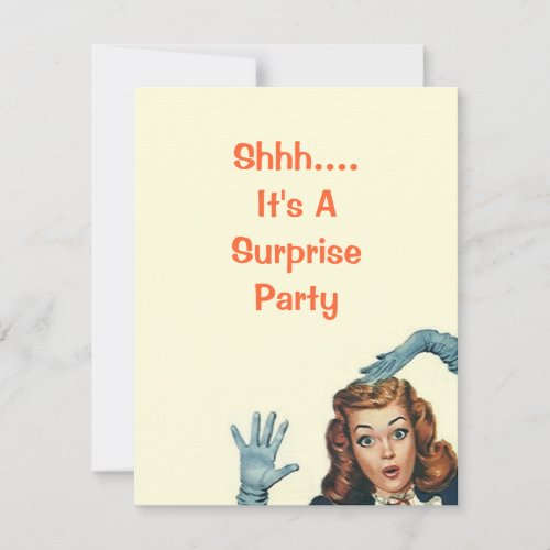 Retro Surprise Party For Any Occasion Invitations