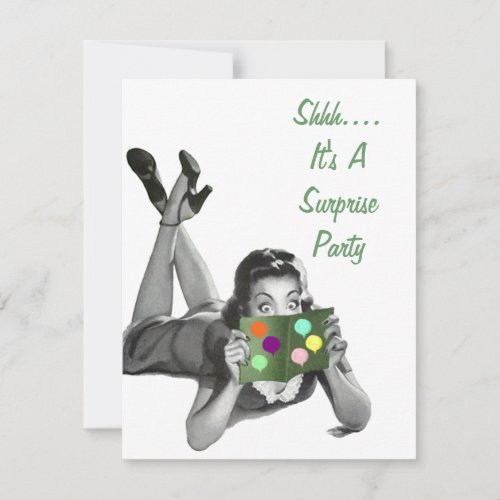 Retro Surprise Party For Any Occasion Invitations