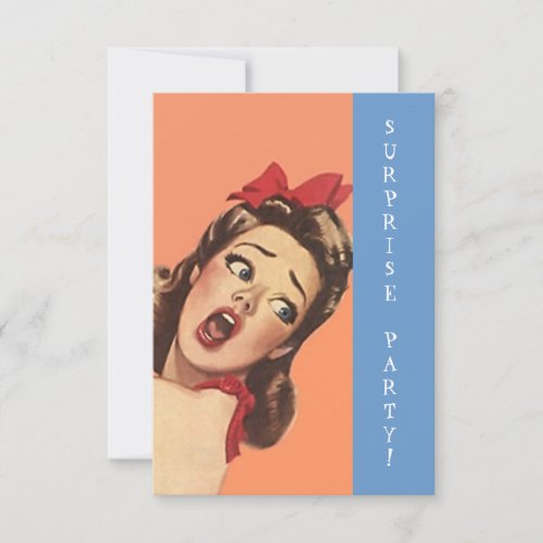 Retro Surprise Party Invitations Fun Expression