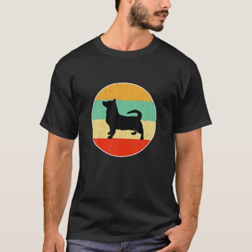 Retro Swedish Vallhund Mom Vintage Dog Mom T_Shirt