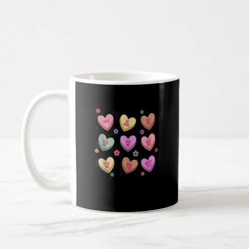Retro Sweet Conversation Hearts Candy Valentines D Coffee Mug