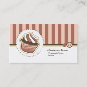 Retro Sweet Cupcake Bakery Business Card
