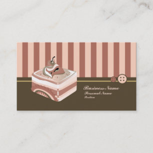Retro Sweet Cupcake Treat Bakery Business Card