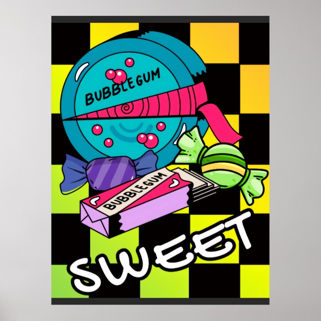 Retro Sweet Like Candy Poster (Front)