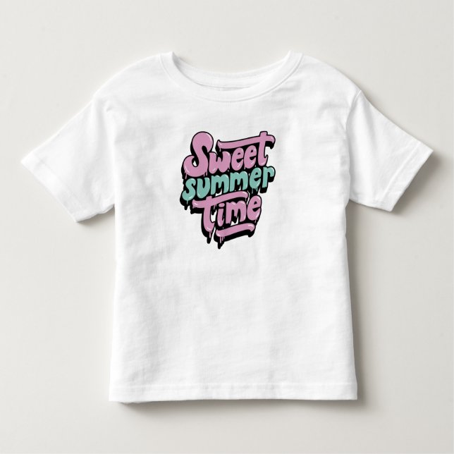 Retro Sweet Summer Time Toddler T-shirt (Front)