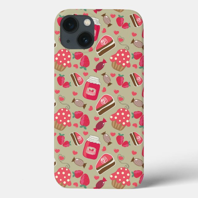 Retro Sweets Case-Mate iPhone Case (Back)