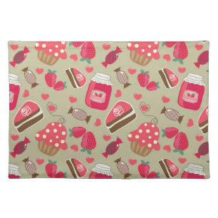 Retro Sweets Cloth Placemat