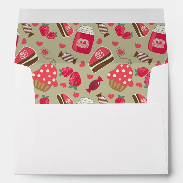Retro Sweets Envelope (Back (Bottom))