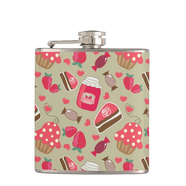 Retro Sweets Flask (Front)