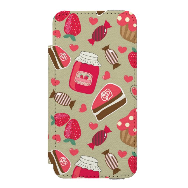 Retro Sweets Incipio iPhone Wallet Case (Folio Front)