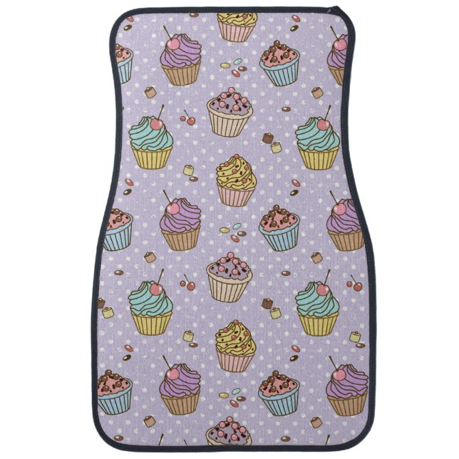 Retro Sweets Pattern Car Floor Mat (Front)