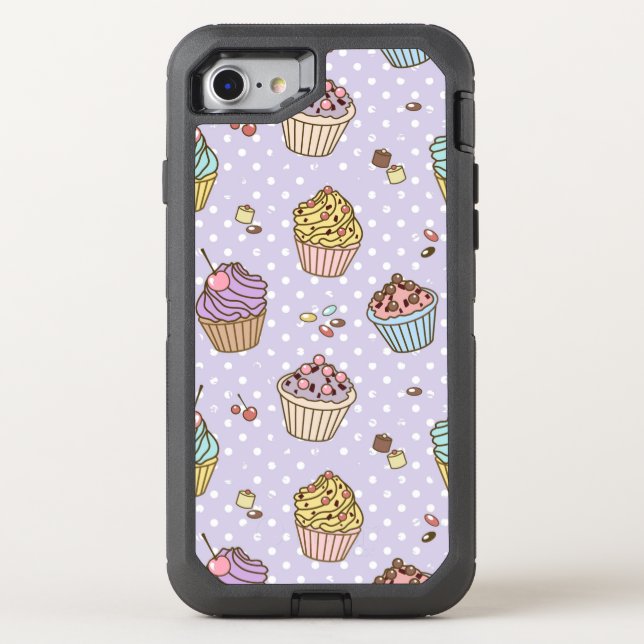 Retro Sweets Pattern Otterbox iPhone Case (Back)