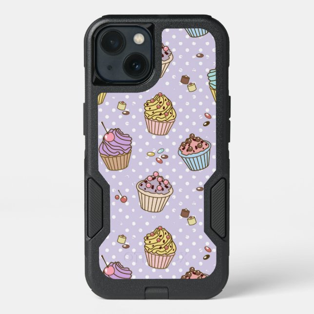Retro Sweets Pattern Otterbox iPhone Case (Back)