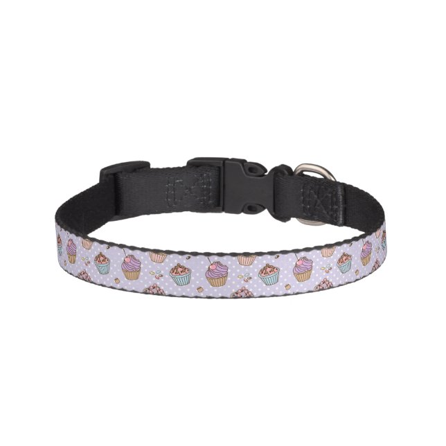 Retro Sweets Pattern Pet Collar (Front)