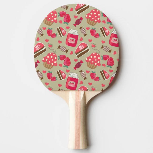 Retro Sweets Ping-Pong Paddle (Front)