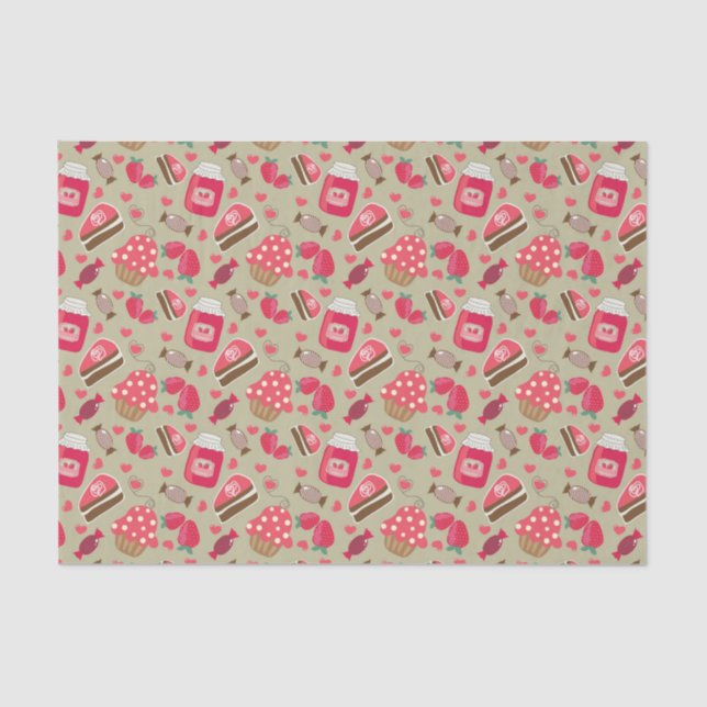 Retro Sweets Tissue Paper (Front)