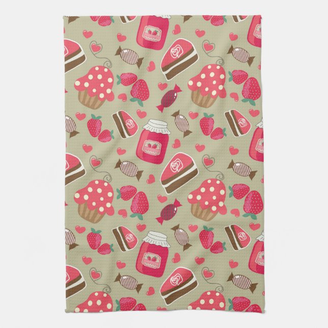 Retro Sweets Towel (Vertical)