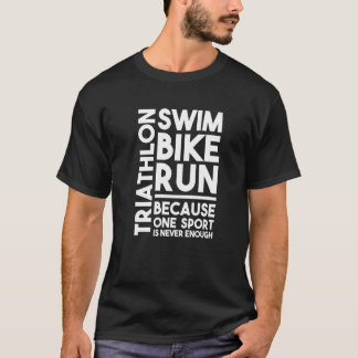 Retro Swim Bike Run Triathlon Athletic Sport Men W T-Shirt
